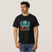 Vier het zeeleven met eigenzinnige octopus-Design T-shirt (Voorkant volledig)