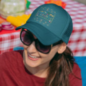 Vier Hispanic Heritage Maand Design Trucker Pet