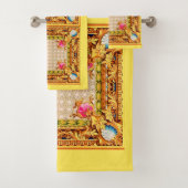 vier hoeken Baroque Bad Handdoek (Insitu)