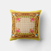 vier hoeken Baroque Kussen (Achterkant)