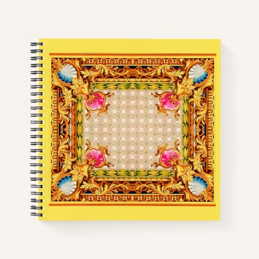 vier hoeken Baroque Notitieboek (Voorkant)