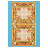 vier hoeken Baroque Tafelkleed (Voorkant)