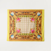 vier hoeken Baroque Wandkleed (Voorkant (horizontaal))