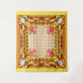 vier hoeken Baroque Wandkleed (Voorkant)