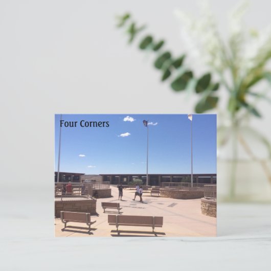 Vier hoeken briefkaart (Staand voorkant)