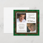 Vier Hoeken de Uitnodiging van het Afstudeerder va (Voorkant / Achterkant)