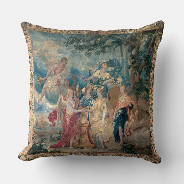 Vier hoeken van de wereldpiloot kussen (Voorkant)