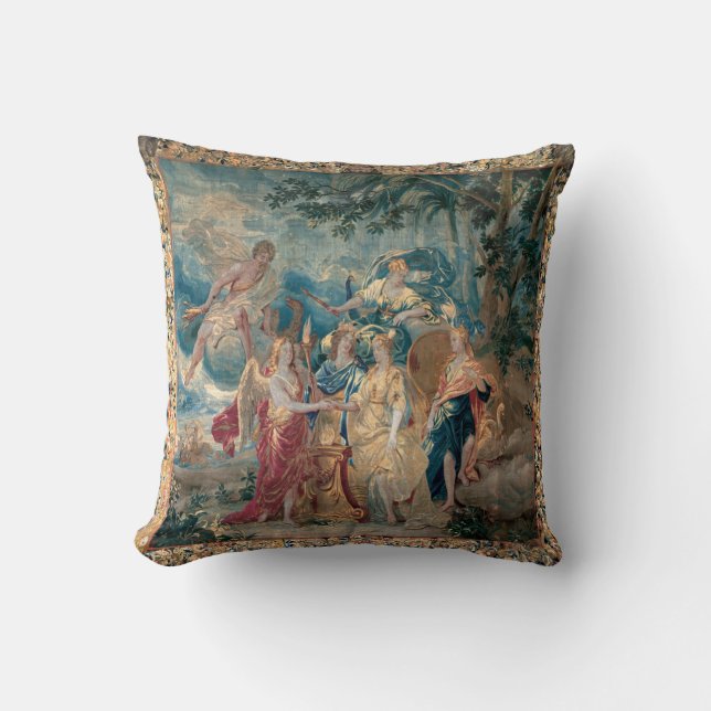 Vier hoeken van de wereldpiloot kussen (Voorkant)