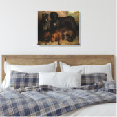  Vier Honden Thomas Musgrave Joy Canvas Afdruk (Insitu (Slaapkamer))