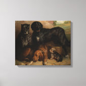  Vier Honden Thomas Musgrave Joy Canvas Afdruk (Voorkant)