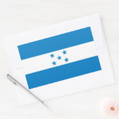 VIER Honduras Nationale Vlag Rechthoekige Sticker (Envelop)