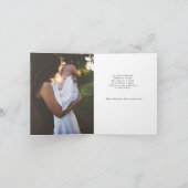 vier hoop gouden script kerst fotokaart feestdagen kaart (Binnen)