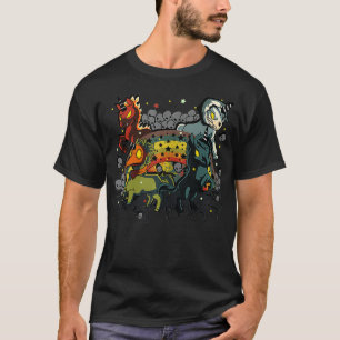 Vier Horseman Apocalypse geïnspireerde Unicorn Apo T-shirt
