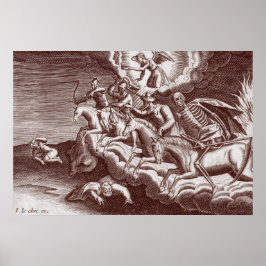 Vier Horsement van het Apocalypse Poster