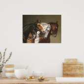 VIER HORSES Fine Art Poster (Keuken)