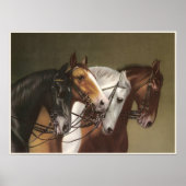 VIER HORSES Fine Art Poster (Voorkant)