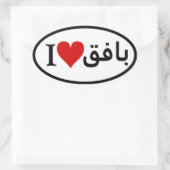 VIER I [Hart] Bafq Ovale Sticker (Tas)