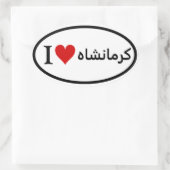 VIER I [Hart] Kermanshah Ovale Sticker (Tas)