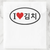 VIER I [Hart] Kimchi Ovale Sticker (Tas)