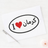 VIER I [Hart] Teheran Ovale Sticker (Envelop)