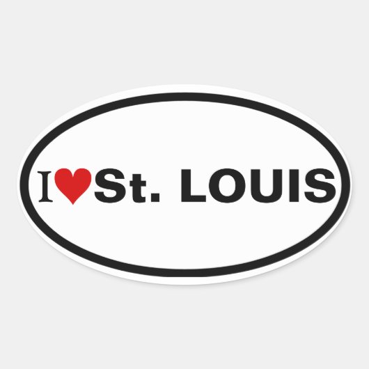 VIER I Love Najafabad Ovale Sticker (Voorkant)