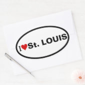 VIER I Love Najafabad Ovale Sticker (Envelop)