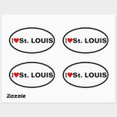 VIER I Love Najafabad Ovale Sticker (Vel)