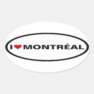 VIER I Montréal Ovale Sticker