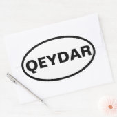 VIER I Qeydar Ovale Sticker (Envelop)