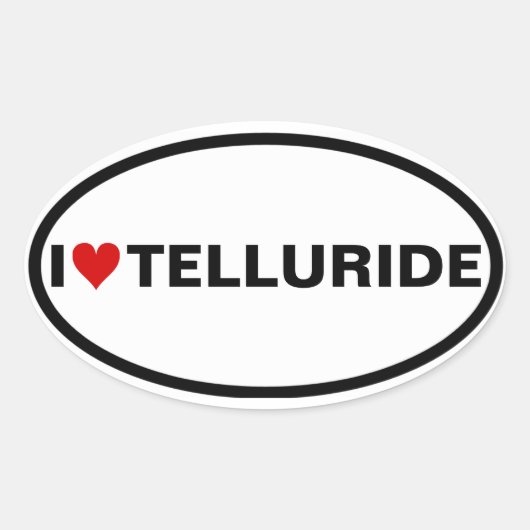 VIER I Telluride Ovale Sticker (Voorkant)