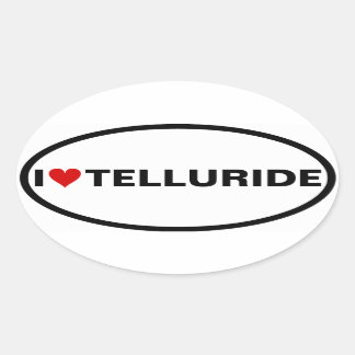 VIER I Telluride Ovale Sticker