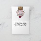 Vier Ice Cream Verjaardag Kaart (Binnen)