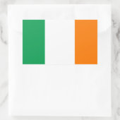 VIER Ierse vlag Rechthoekige Sticker (Tas)