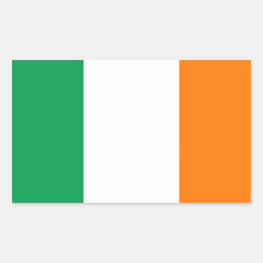 VIER Ierse vlag Rechthoekige Sticker (Voorkant)