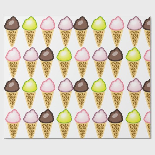 Vier ijsklokken cadeaupapier (Vlak)