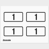 VIER IJsland Route 1 (Þjóðvegur 1) Rechthoekige Sticker (Vel)