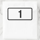 VIER IJsland Route 1 (Þjóðvegur 1) Rechthoekige Sticker (Tas)