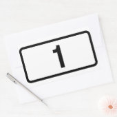 VIER IJsland Route 1 (Þjóðvegur 1) Rechthoekige Sticker (Envelop)