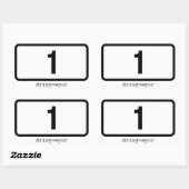 VIER IJslandse ringweg (Hringvegur) Rechthoekige Sticker (Vel)