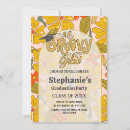 Vier in stijl! Groovy Boho-Afstuderen Kaart