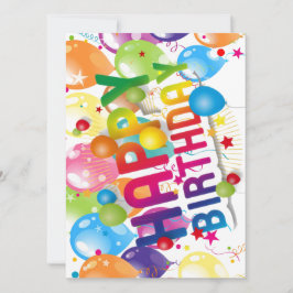 Vier in stijl: Happy Birthday Briefkaart