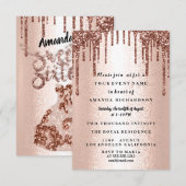 Vier in stijl met Sweet Sixteen Roos Floral Kaart (Voorkant / Achterkant)