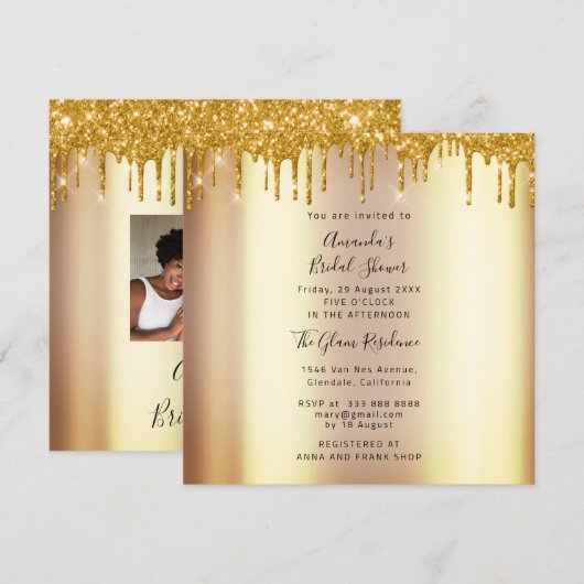 Vier in stijl met Vrijgezellenfeest & Sweet 16th Kaart (Voorkant / Achterkant)