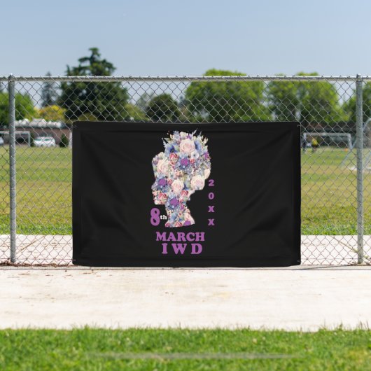 Vier Internationale Vrouwendag 2025 Spandoek (Insitu)