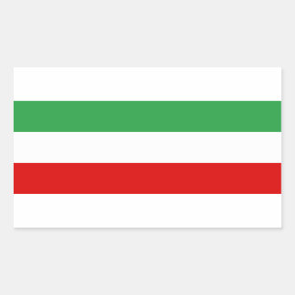 VIER Iran Tricolor Flag Rechthoekige Sticker