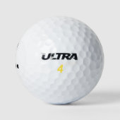Vier is mijn favoriete nummer grappig golfballen (Logo)