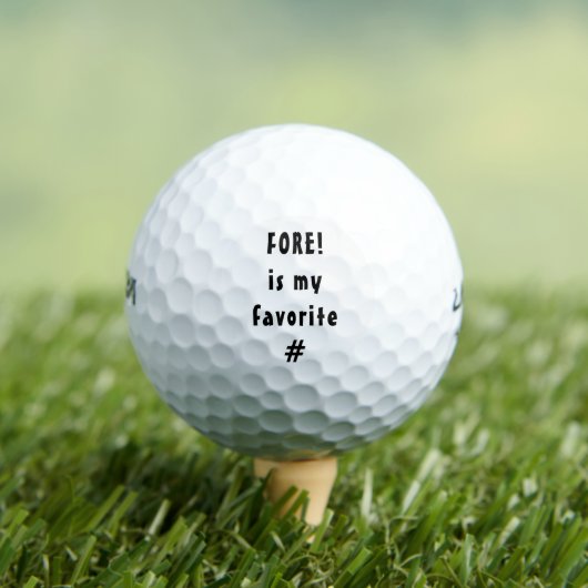 Vier is mijn favoriete nummer grappig golfballen (Insitu Shirt)