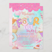 vier is zo zoet kaart (Voorkant / Achterkant)