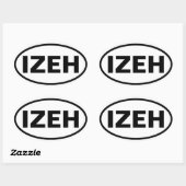 VIER Izeh Ovale Sticker (Vel)