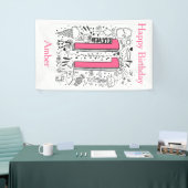 Vier jaar elfde roze verjaardag spandoek (Beurs)